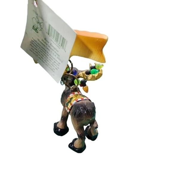 Bow Tangles Mother Moose World Alaska 2012 Moose Ornament lights on Antlers - Picture 4 of 7